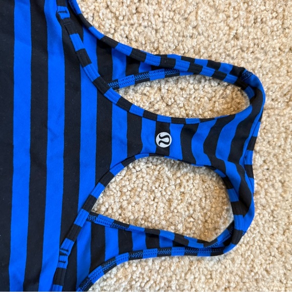 Lululemon Athletica Blue and Black Striped Tank - Picture 4 of 4